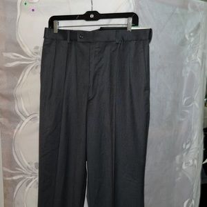 Men's gray Pleated Braggi dress pants w34